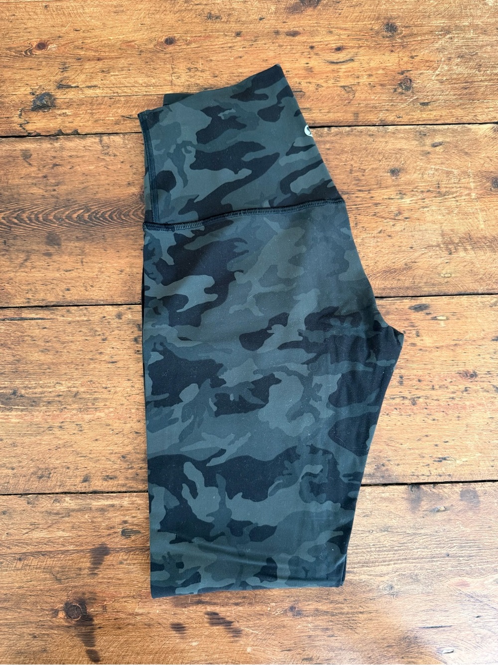 Lululemon Wunder Under Pant Incognito Camo Multi Gator Green